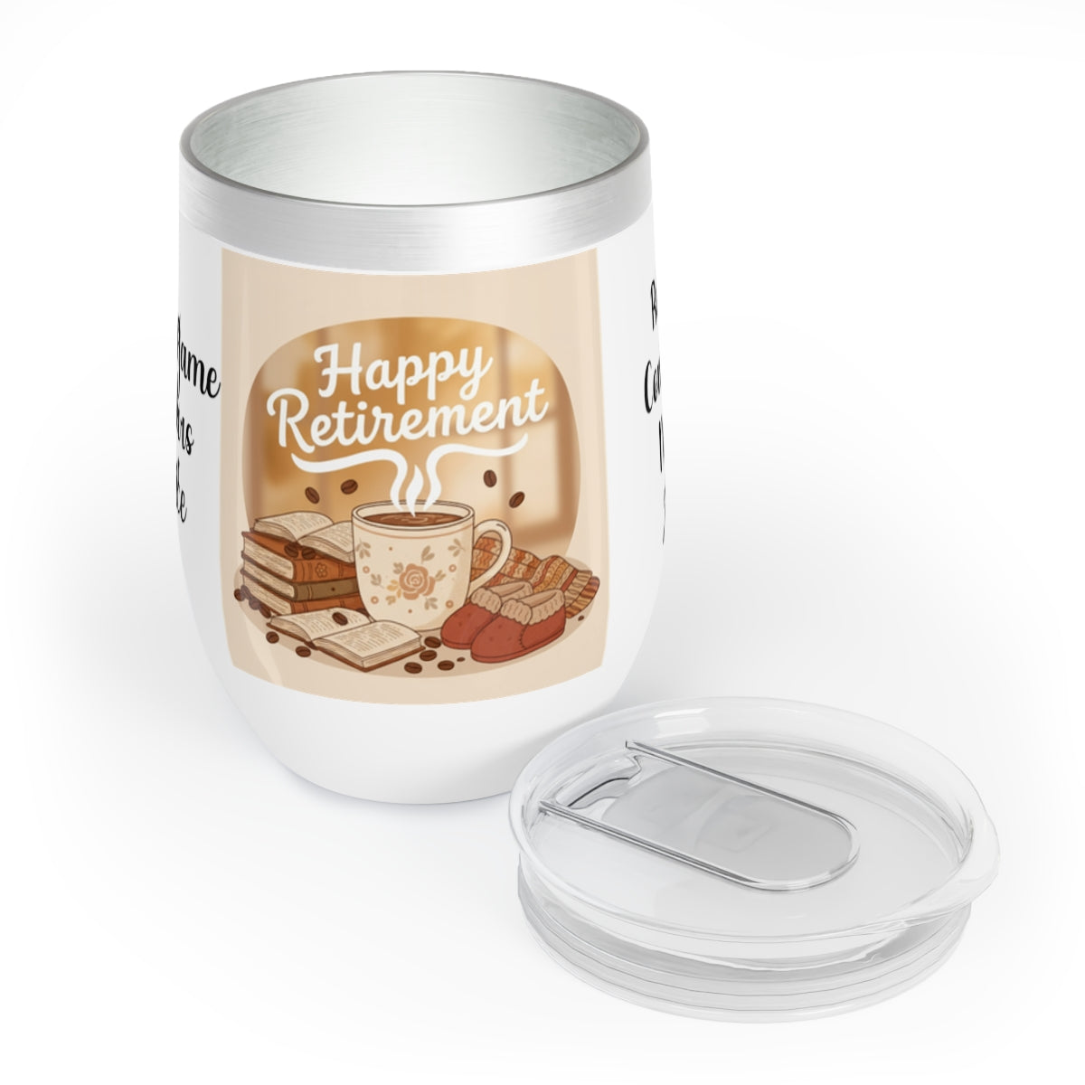 Stylish Happy Retirement Personalized Insulated Tumbler
