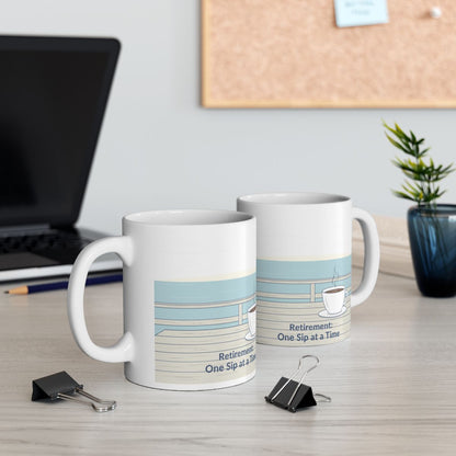 Retirement One Sip at a Time Novelty Mug