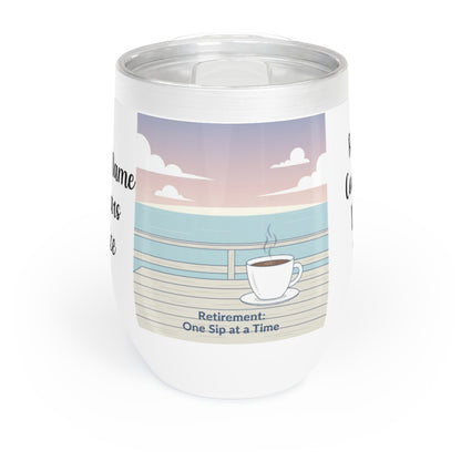 Ocean View Retirement Mug with Coffee Design