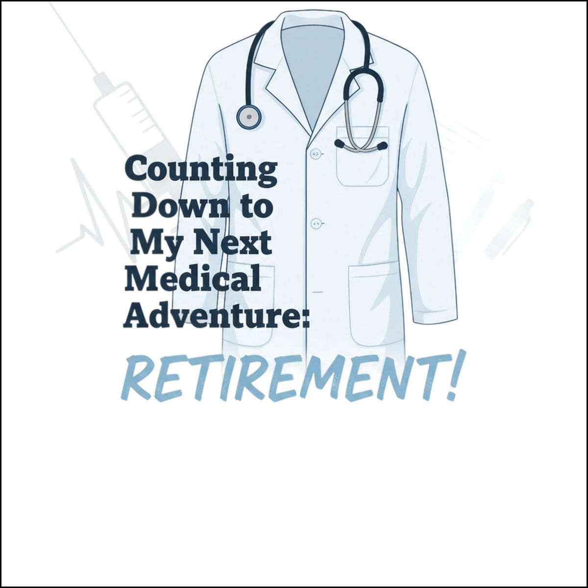 Counting Down Next Medical Adventure Retirement! | Custom Cur Ornaments - Retiree Gifts Retirement Party