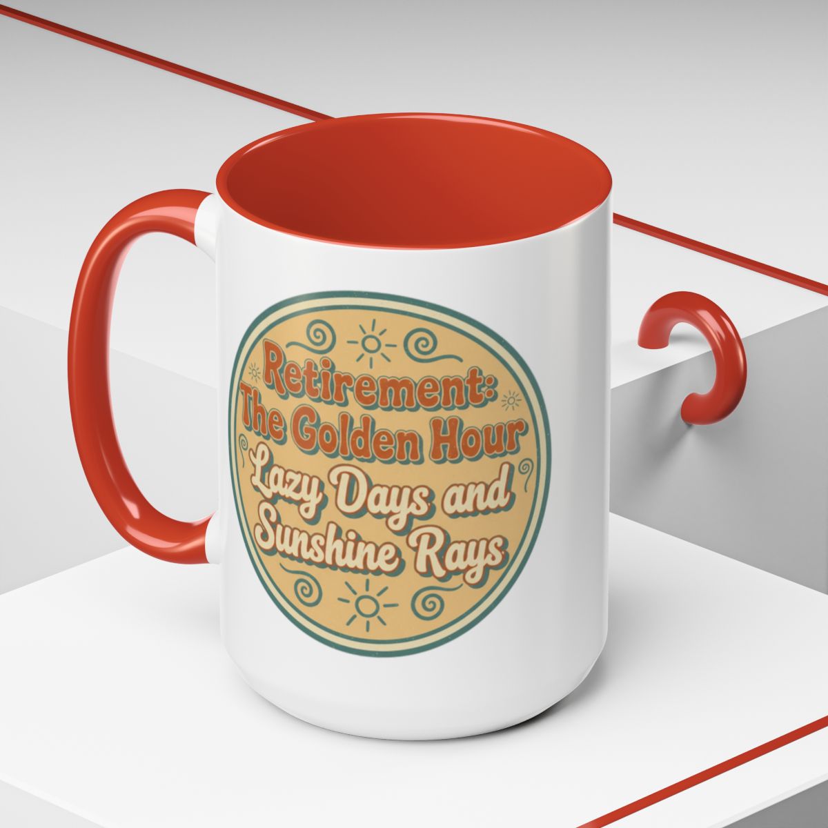 Retirement The Golden Hour Lazy Days and Sunshine Rays | Perfect Retirement Gift - Retiree Gifts Retirement Party