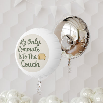 My Only Commute Is To The Couch Retirement Gifts | Retirement Gifts Ideas | Perfect Mylar Ballons 11in or 22in - Retiree Gifts Retirement Party