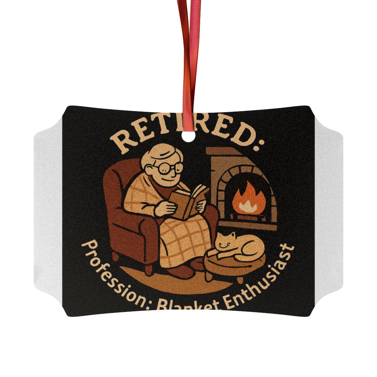 RETIRED Profession Blanket Enthusiast Ornaments | Warmth and Joy - Retiree Gifts Retirement Party
