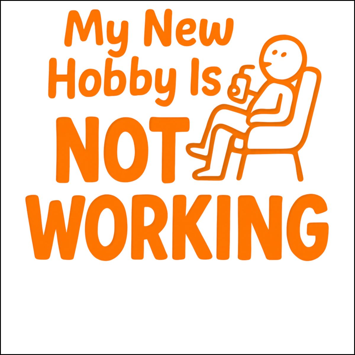 My New Hobby Is Not Working | Perfect Gift for Retirees Ornaments - Retiree Gifts Retirement Party