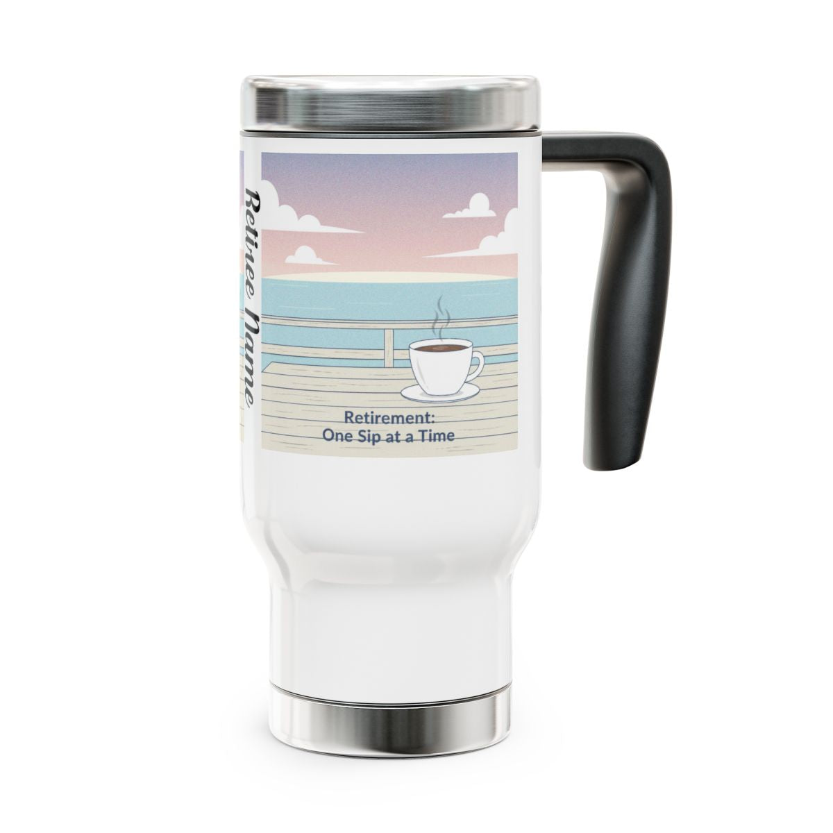 Scenic Retirement Mug - One Sip at a Time Motivational