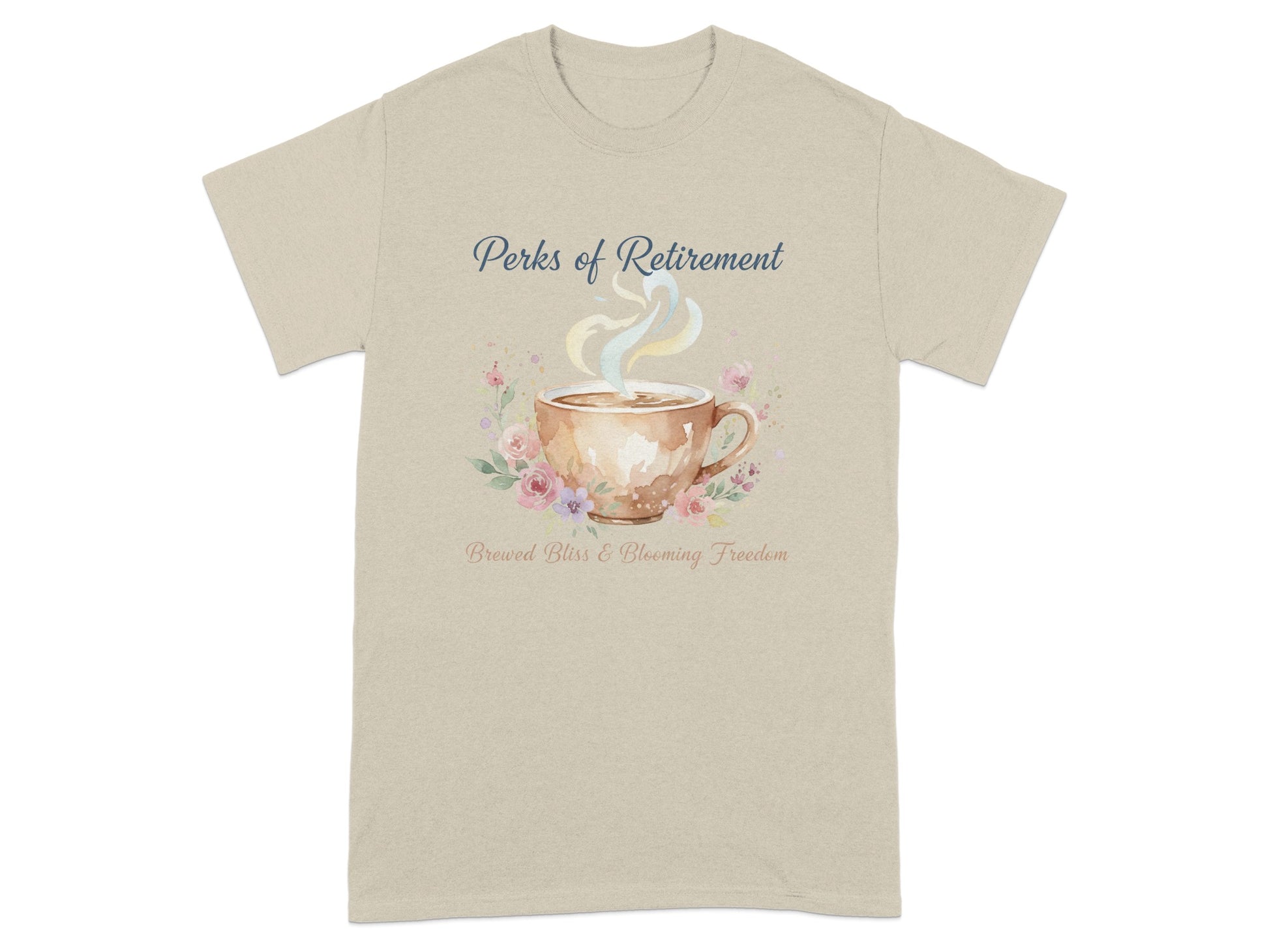 Perks of Retirement Brewed Bliss and Freedom T-shirt