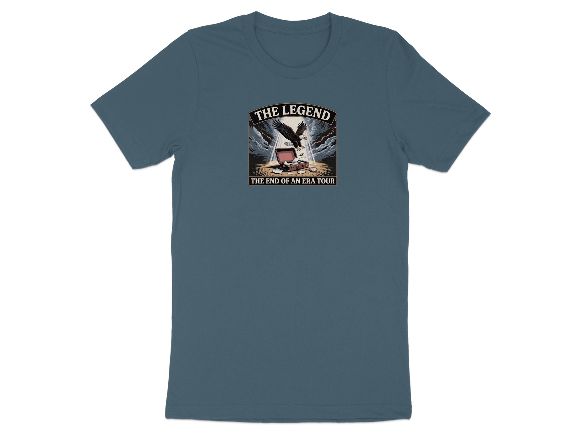 The Legend The End of An Era Tour | Dark Heaterh Color Bella T-Shirts - Retiree Gifts Retirement Party