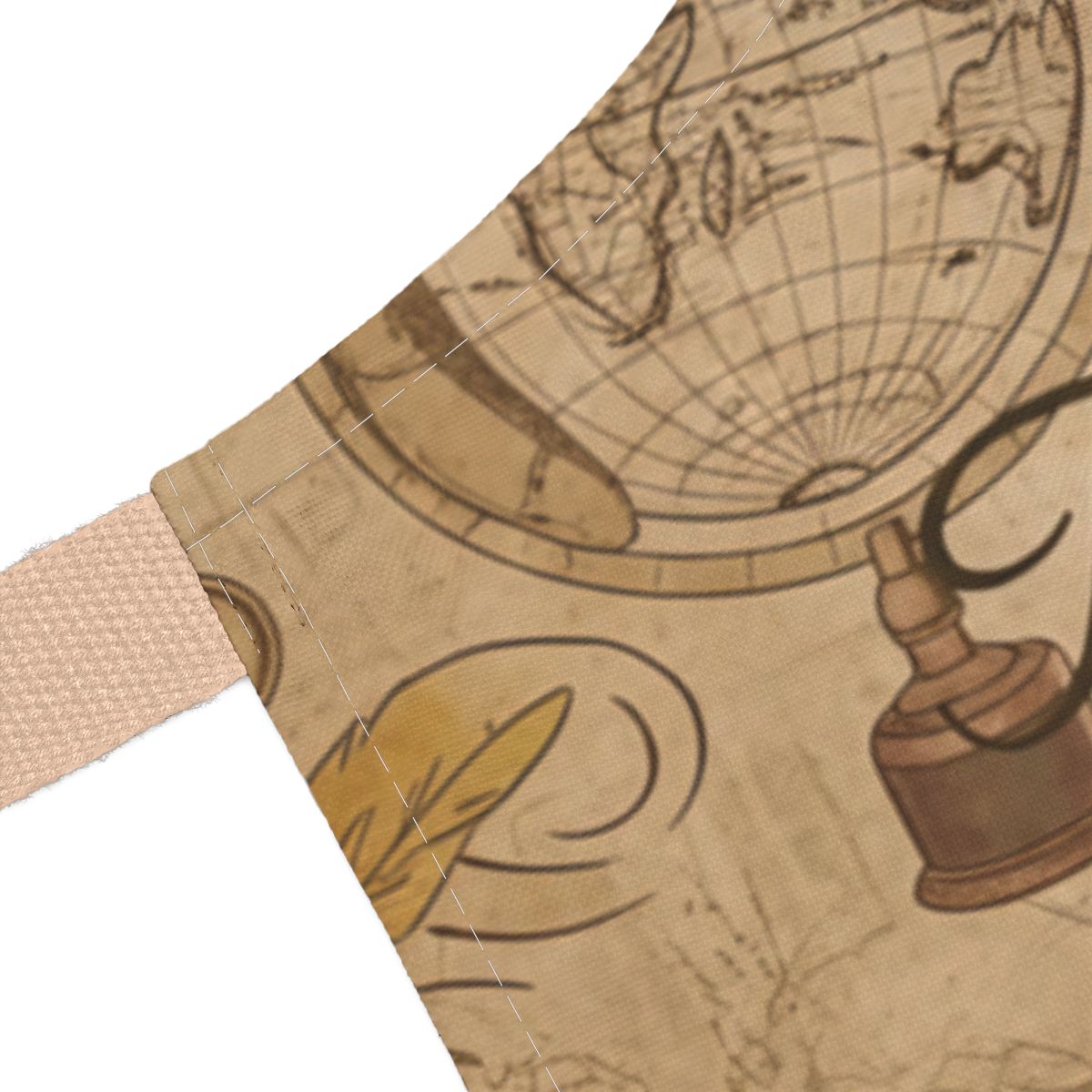 Retro Globe and Compass Classic Design Bag