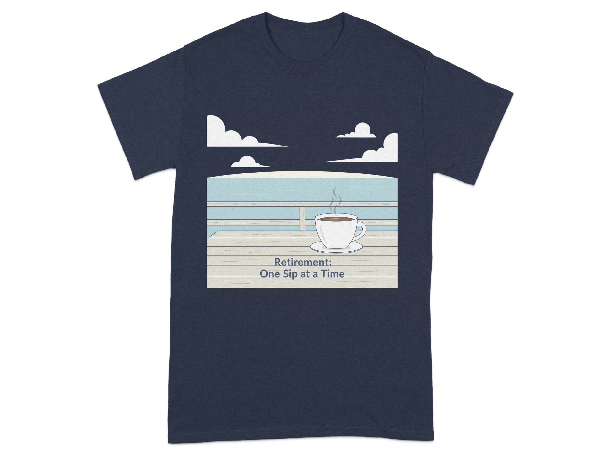 Relaxing Coffee Retirement One Sip at a Time T-shirt