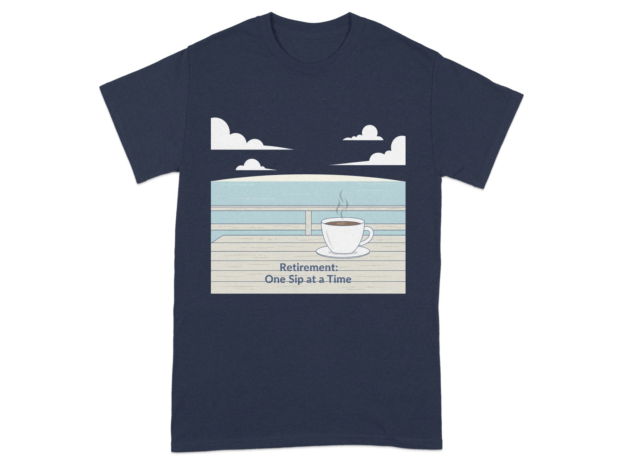 Relaxing Coffee Retirement One Sip at a Time T-shirt